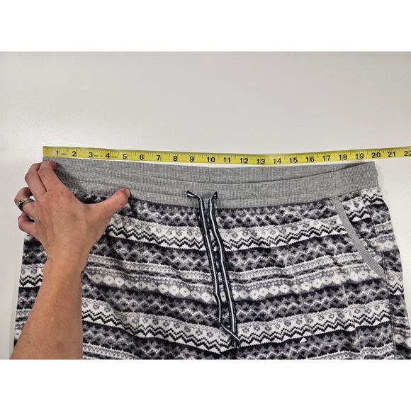 Nautica size XL fleece 2 piece sleep lounge set w/ pockets SOFT EUC fair isle ^ - Picture 6 of 8